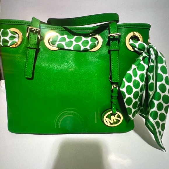 Michael Kors Handbags - Michael Kors Green Tote Bag